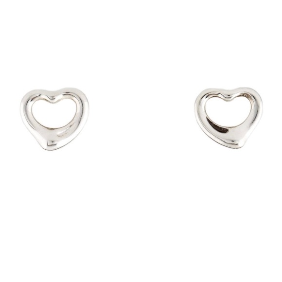 Tiffany & Co. Jewelry - Authentic Tiffany & Co. Open Heart Earrings Sterling Clean